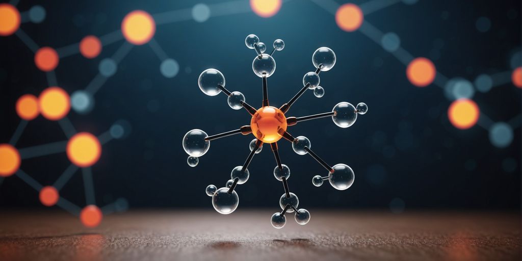 Cortisol molecule with stressed person in background